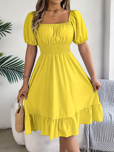 Eva™ | Vestido Elegante de Manga Abullonada