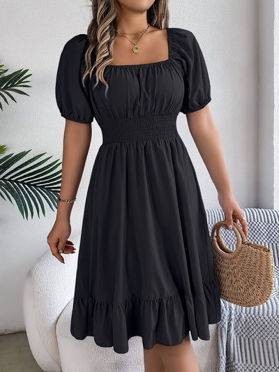 Eva™ | Vestido Elegante de Manga Abullonada