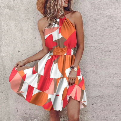Pilar™ | Tu Imprescindible Vestido Halter para un Verano Radiante