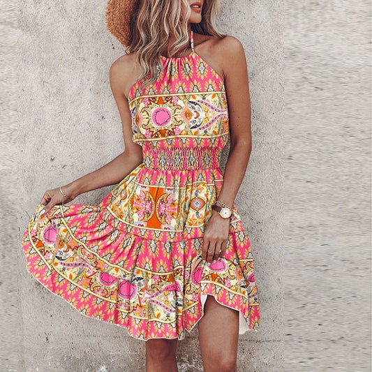 Pilar™ | Tu Imprescindible Vestido Halter para un Verano Radiante