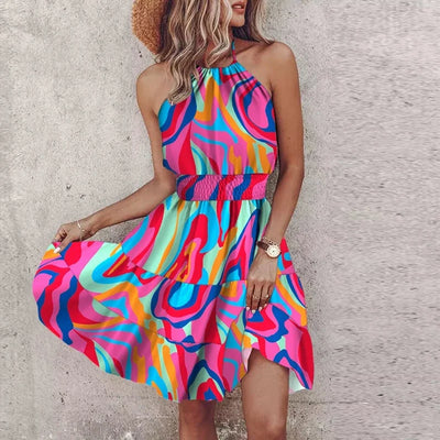 Pilar™ | Tu Imprescindible Vestido Halter para un Verano Radiante