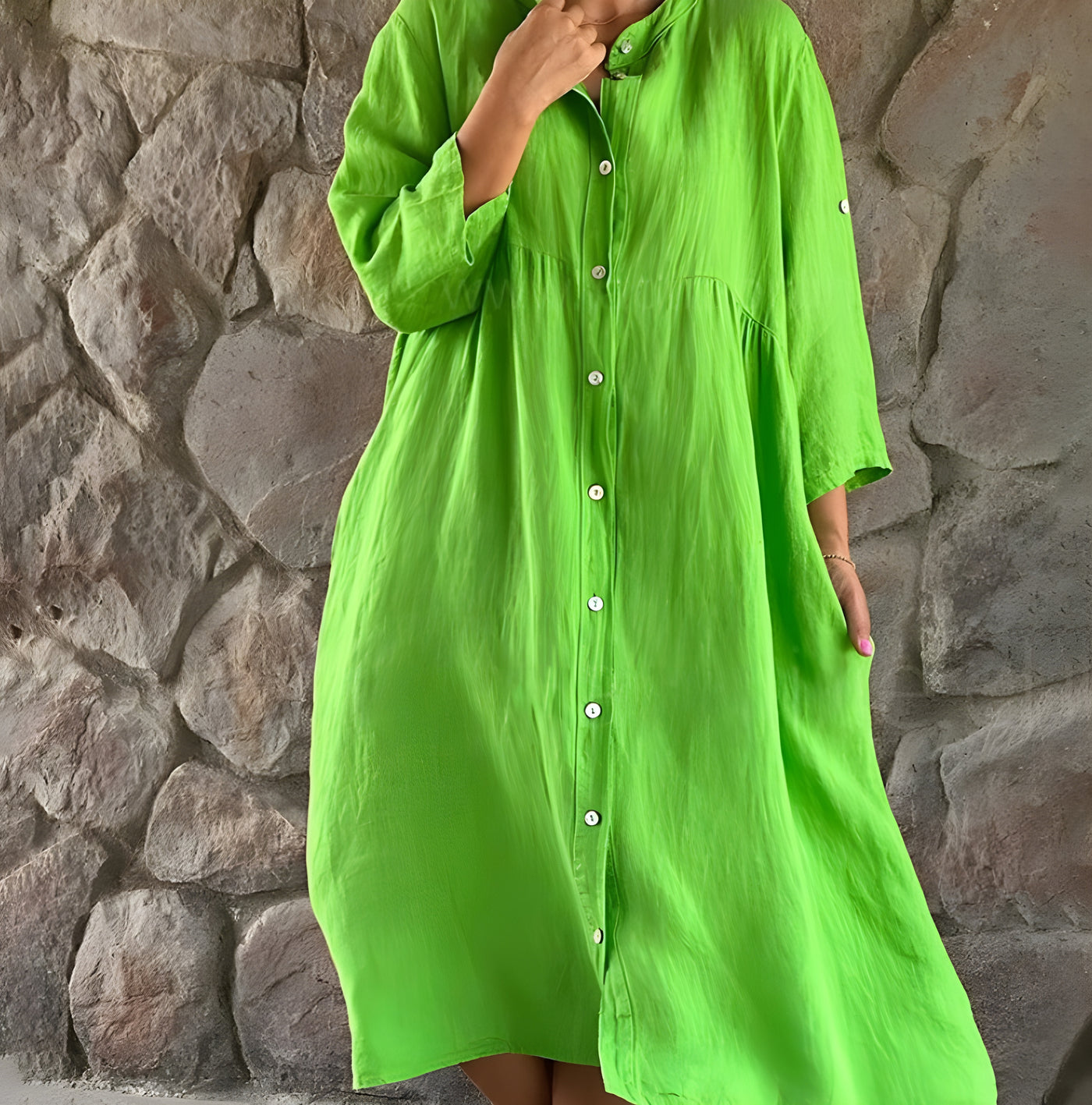Alba™ | Vestido Midi Elegante – Estilo y Comodidad Atemporal