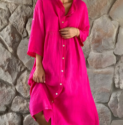 Alba™ | Vestido Midi Elegante – Estilo y Comodidad Atemporal