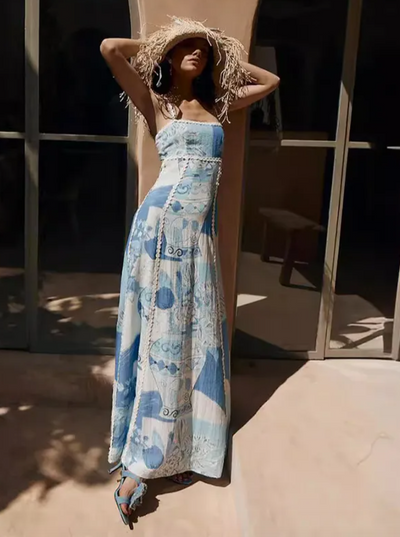 Rocío™ | Vestido Maxi con Lazo