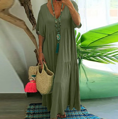 Rosario™ | El Vestido de Algodón y Lino Definitivo para el Verano