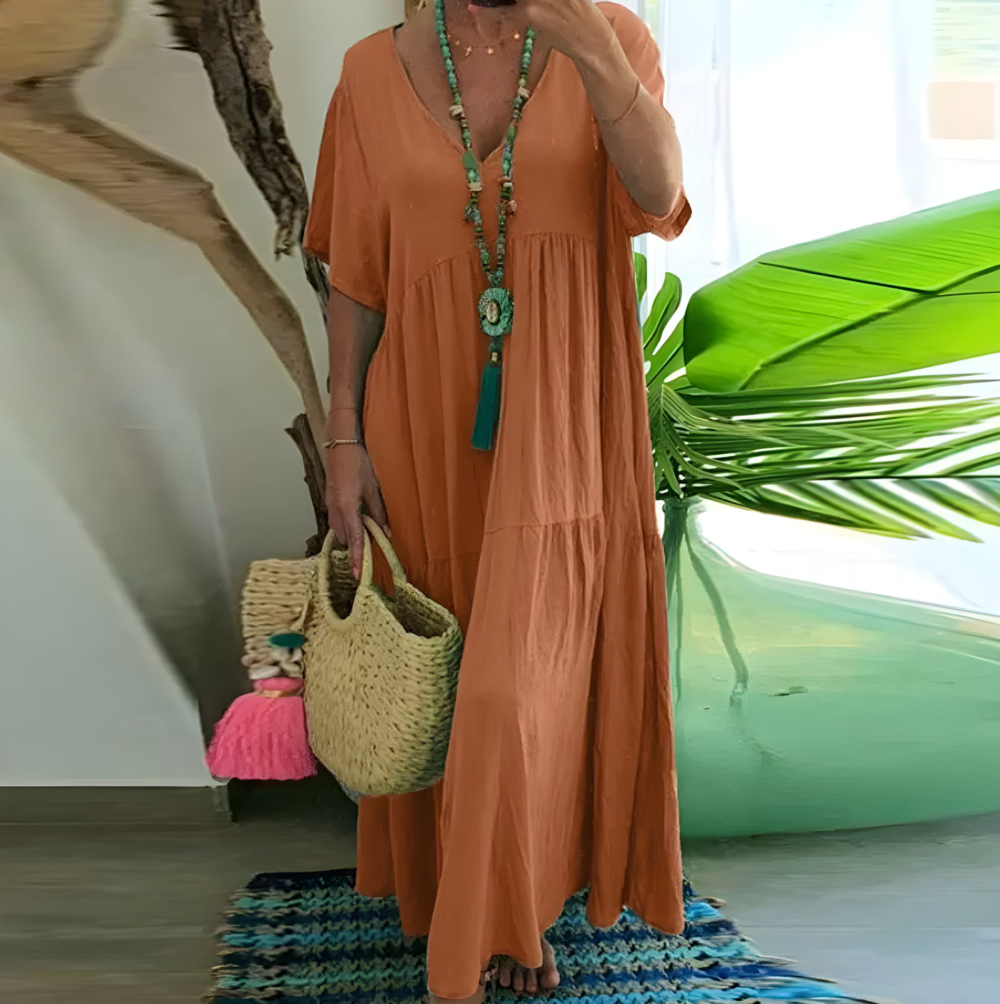 Rosario™ | El Vestido de Algodón y Lino Definitivo para el Verano