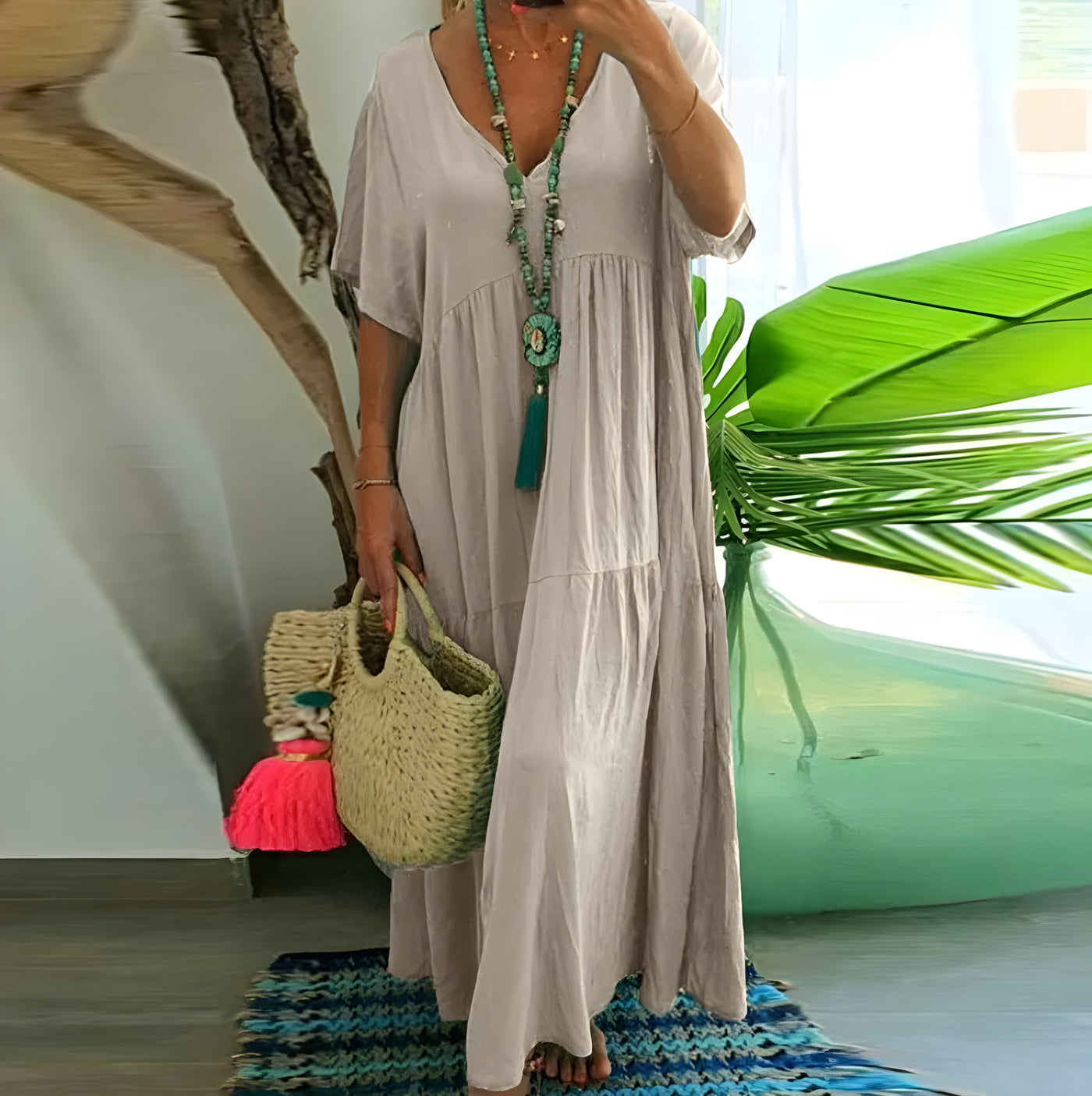 Rosario™ | El Vestido de Algodón y Lino Definitivo para el Verano