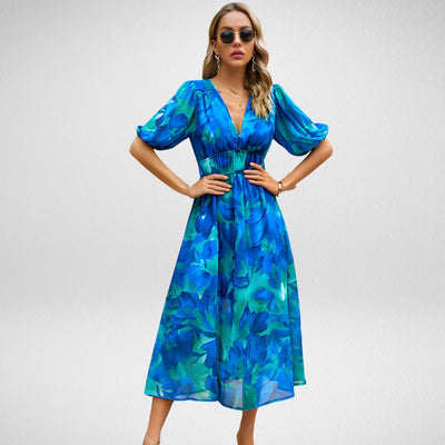 Andrea™ | Vestido Midi Encantador con Escote en V
