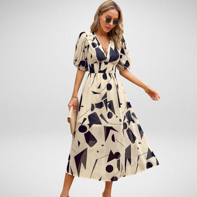Andrea™ | Vestido Midi Encantador con Escote en V