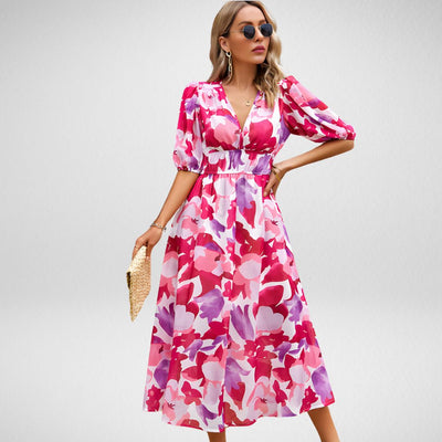 Andrea™ | Vestido Midi Encantador con Escote en V