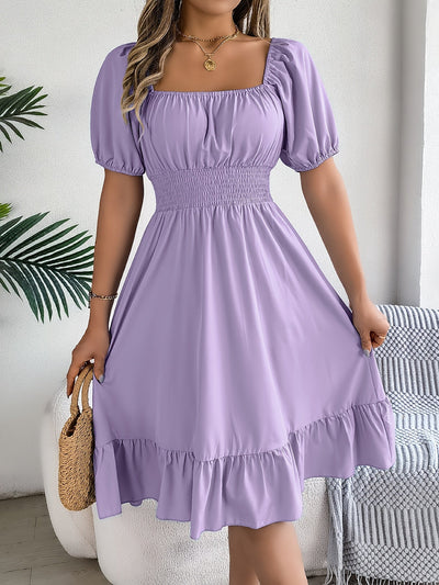 Eva™ | Vestido Elegante de Manga Abullonada