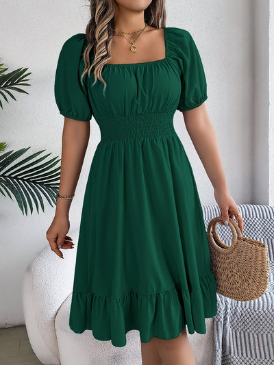 Eva™ | Vestido Elegante de Manga Abullonada