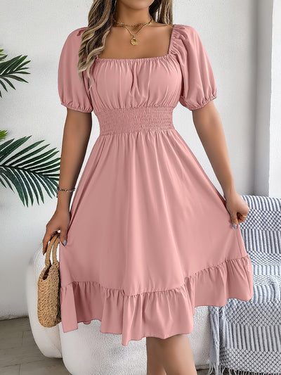Eva™ | Vestido Elegante de Manga Abullonada